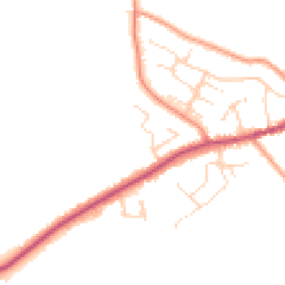 Daytime road noise heatmap for SK23 9AB