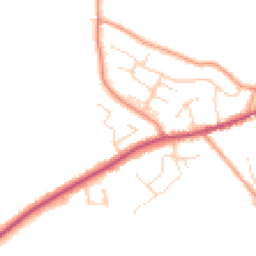Daytime road noise heatmap for SK23 9AD