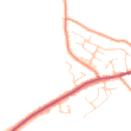 Daytime road noise heatmap for SK23 9AE