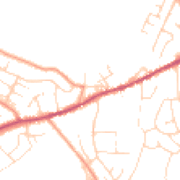 Daytime road noise heatmap for SK23 9HG