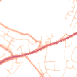 Daytime road noise heatmap for SK23 9RL