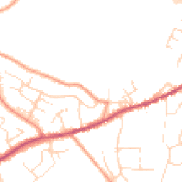 Daytime road noise heatmap for SK23 9RP