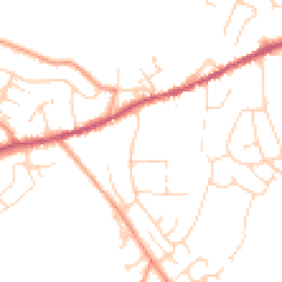 Daytime road noise heatmap for SK23 9ST