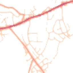 Daytime road noise heatmap for SK23 9SX