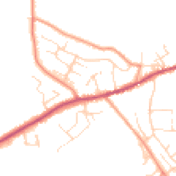 Daytime road noise heatmap for SK23 9TA