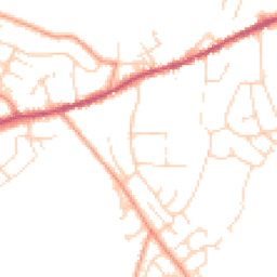Daytime road noise heatmap for SK23 9TS