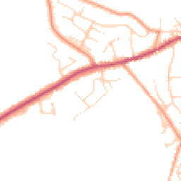 Daytime road noise heatmap for SK23 9TX