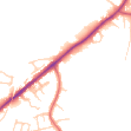 Daytime road noise heatmap for SK6 1AA