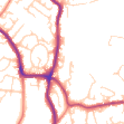 Daytime road noise heatmap for SK6 1AF