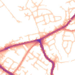 Daytime road noise heatmap for SK6 1AJ