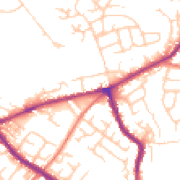 Daytime road noise heatmap for SK6 1AN