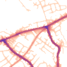 Daytime road noise heatmap for SK6 1AP