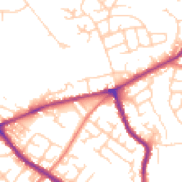 Daytime road noise heatmap for SK6 1AW