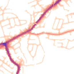 Daytime road noise heatmap for SK6 1BB