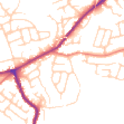 Daytime road noise heatmap for SK6 1BE