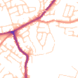 Daytime road noise heatmap for SK6 1BH