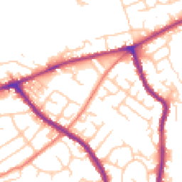 Daytime road noise heatmap for SK6 1BR
