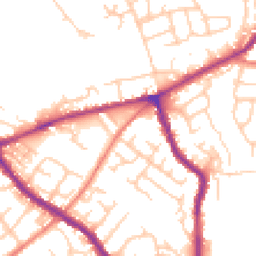 Daytime road noise heatmap for SK6 1BX