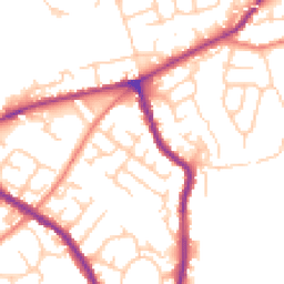 Daytime road noise heatmap for SK6 1DD