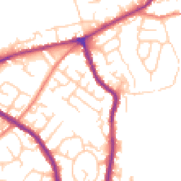 Daytime road noise heatmap for SK6 1DF