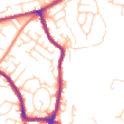 Daytime road noise heatmap for SK6 1DH