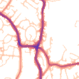 Daytime road noise heatmap for SK6 1DJ