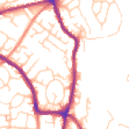 Daytime road noise heatmap for SK6 1DL