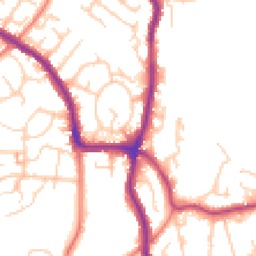 Daytime road noise heatmap for SK6 1DP