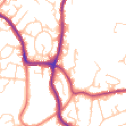 Daytime road noise heatmap for SK6 1DS