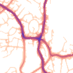 Daytime road noise heatmap for SK6 1DT