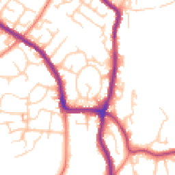 Daytime road noise heatmap for SK6 1DU