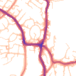 Daytime road noise heatmap for SK6 1DW
