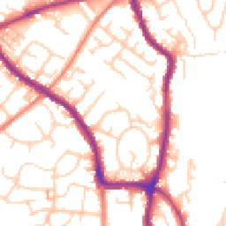 Daytime road noise heatmap for SK6 1DY