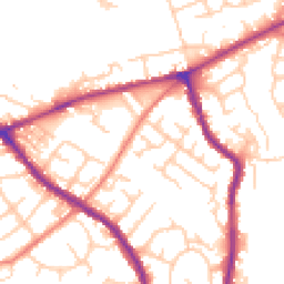 Daytime road noise heatmap for SK6 1EN