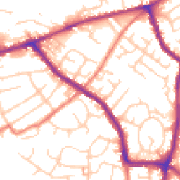 Daytime road noise heatmap for SK6 1EQ