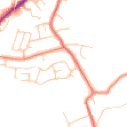 Daytime road noise heatmap for SK6 1HX