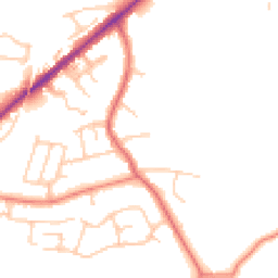 Daytime road noise heatmap for SK6 1JY
