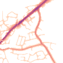 Daytime road noise heatmap for SK6 1JZ