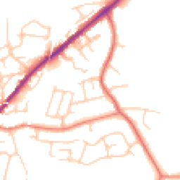 Daytime road noise heatmap for SK6 1LA