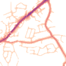 Daytime road noise heatmap for SK6 1LE
