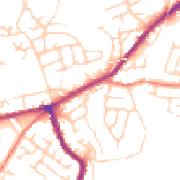 Daytime road noise heatmap for SK6 1LZ