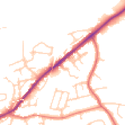 Daytime road noise heatmap for SK6 1NX