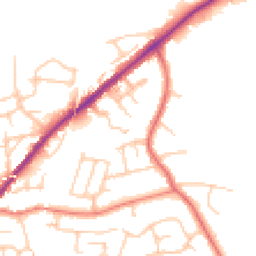 Daytime road noise heatmap for SK6 1NZ
