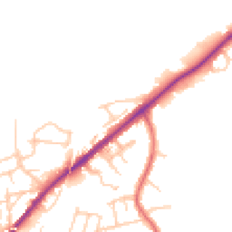 Daytime road noise heatmap for SK6 1PJ