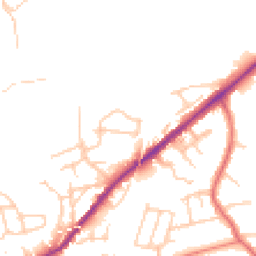 Daytime road noise heatmap for SK6 1PY