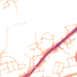 Daytime road noise heatmap for SK6 1PZ