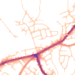 Daytime road noise heatmap for SK6 1QN