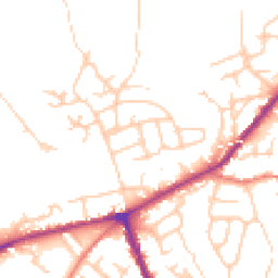 Daytime road noise heatmap for SK6 1QW
