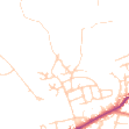 Daytime road noise heatmap for SK6 1RA