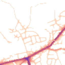 Daytime road noise heatmap for SK6 1RE
